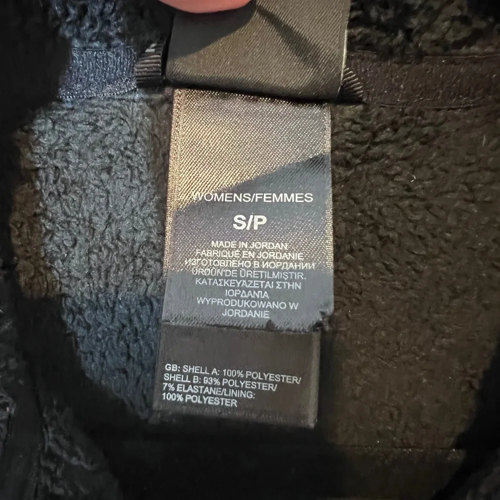The‎ North Face Womens Osito High Pile Black Fleece Vest Full Zip Size Small